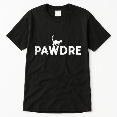 Pawdre Cat Dad Cute Fur Papa Fathers Day Pet Paw Daddy Tall T-Shirt