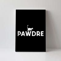 Pawdre Cat Dad Cute Fur Papa Fathers Day Pet Paw Daddy Canvas