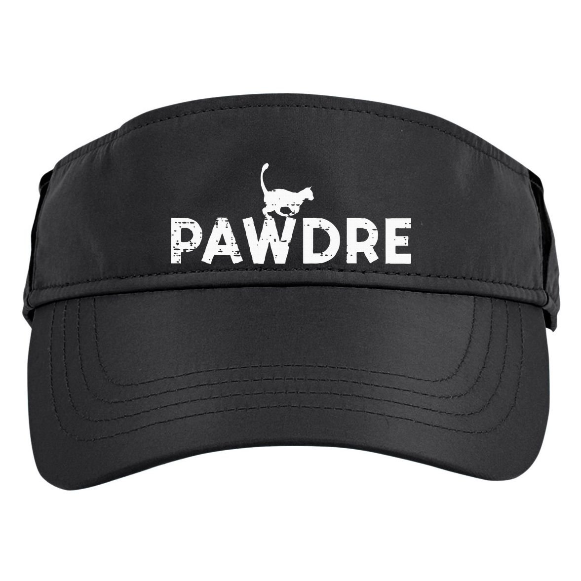 Pawdre Cat Dad Cute Fur Papa Fathers Day Pet Paw Daddy Adult Drive Performance Visor