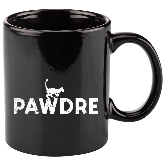 Pawdre Cat Dad Cute Fur Papa Fathers Day Pet Paw Daddy 11oz C Handle Ceramic Mug