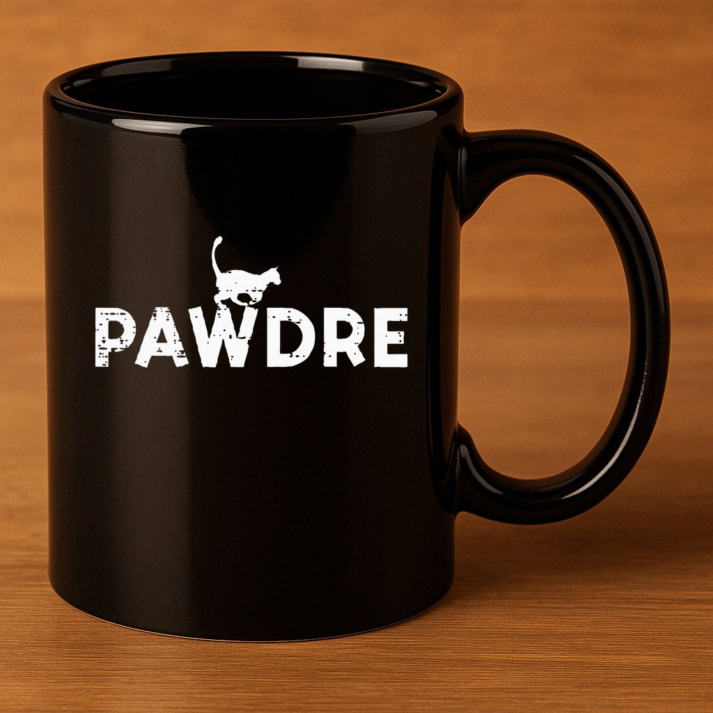 Pawdre Cat Dad Cute Fur Papa Fathers Day Pet Paw Daddy 11oz C Handle Ceramic Mug