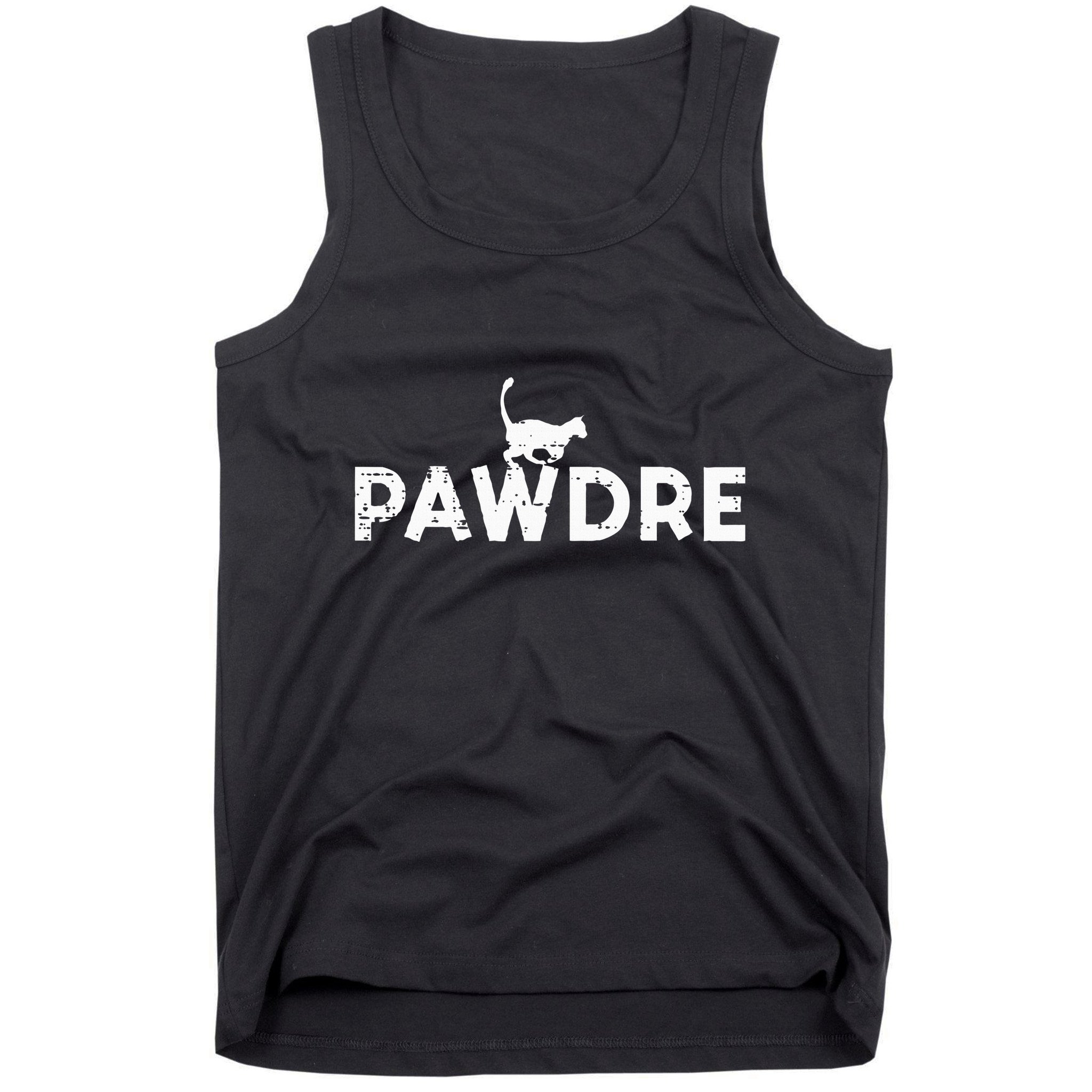 Pawdre Cat Dad Cute Fur Papa Fathers Day Pet Paw Daddy Tank Top