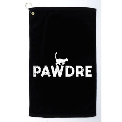 Pawdre Cat Dad Cute Fur Papa Fathers Day Pet Paw Daddy Golf Towel