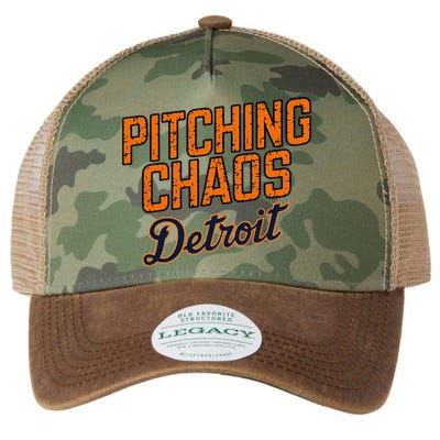 Pitching Chaos Detroit Legacy Tie Dye Trucker Hat