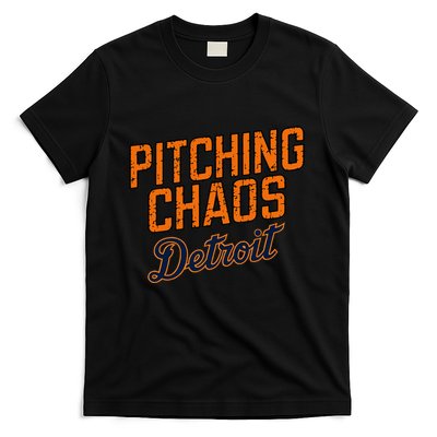 Pitching Chaos Detroit T-Shirt