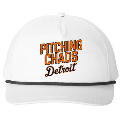 Pitching Chaos Detroit Snapback Five-Panel Rope Hat