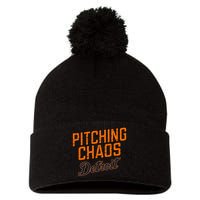 Pitching Chaos Detroit Pom Pom 12in Knit Beanie