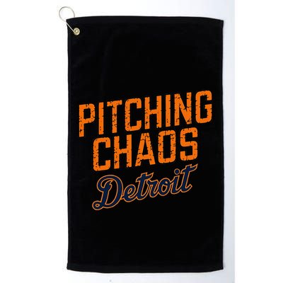 Pitching Chaos Detroit Golf Towel