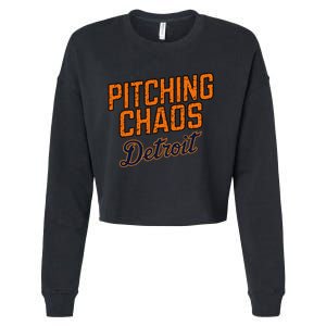 Pitching Chaos Detroit Cropped Pullover Crew