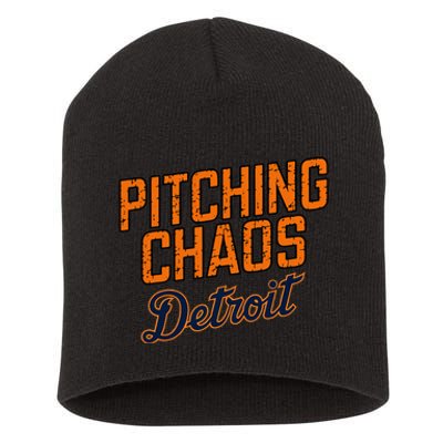 Pitching Chaos Detroit Short Acrylic Beanie