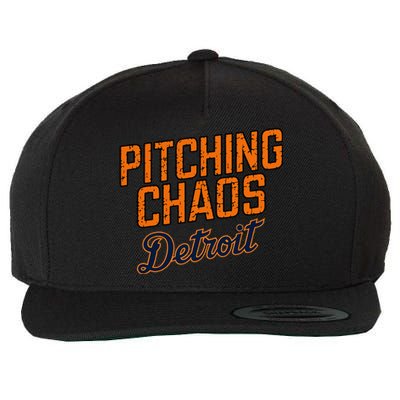 Pitching Chaos Detroit Wool Snapback Cap