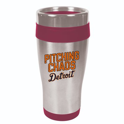 Pitching Chaos Detroit 16oz Travel Tumbler
