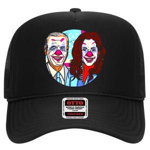 Political Clowns Design High Crown Mesh Back Trucker Hat