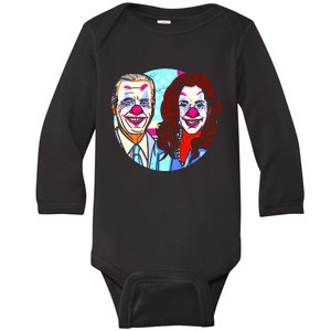 Political Clowns Design Baby Long Sleeve Bodysuit