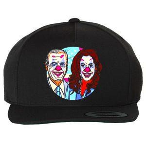 Political Clowns Design Wool Snapback Cap