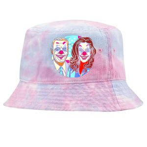 Political Clowns Design Tie-Dyed Bucket Hat