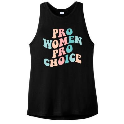 Pro Choice Equal Rights Feminist Retro Ladies PosiCharge Tri-Blend Wicking Tank