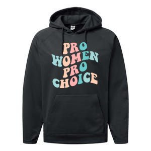 Pro Choice Equal Rights Feminist Retro Performance Fleece Hoodie