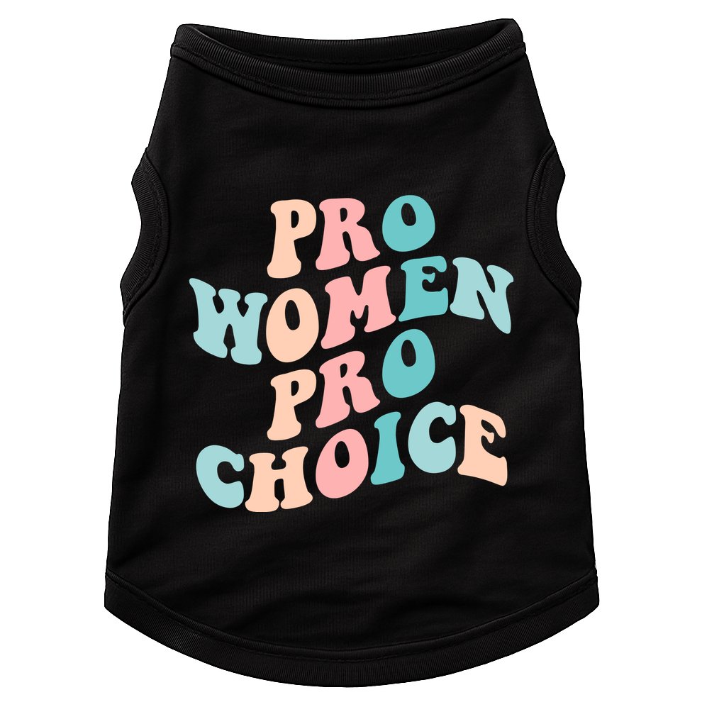 Pro Choice Equal Rights Feminist Retro Doggie Tank