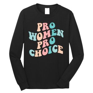 Pro Choice Equal Rights Feminist Retro Long Sleeve Shirt