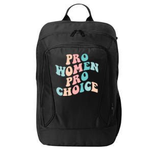 Pro Choice Equal Rights Feminist Retro City Backpack