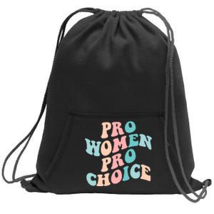 Pro Choice Equal Rights Feminist Retro Sweatshirt Cinch Pack Bag