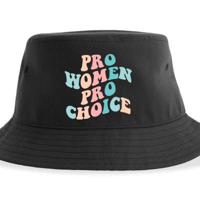 Pro Choice Equal Rights Feminist Retro Sustainable Bucket Hat