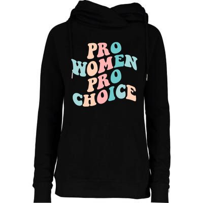 Pro Choice Equal Rights Feminist Retro Womens Funnel Neck Pullover Hood