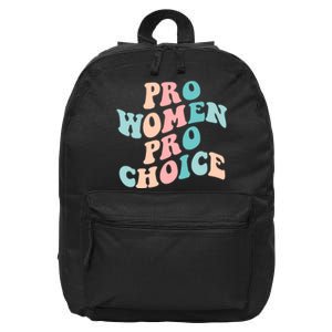 Pro Choice Equal Rights Feminist Retro 16 in Basic Backpack