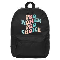 Pro Choice Equal Rights Feminist Retro 16 in Basic Backpack