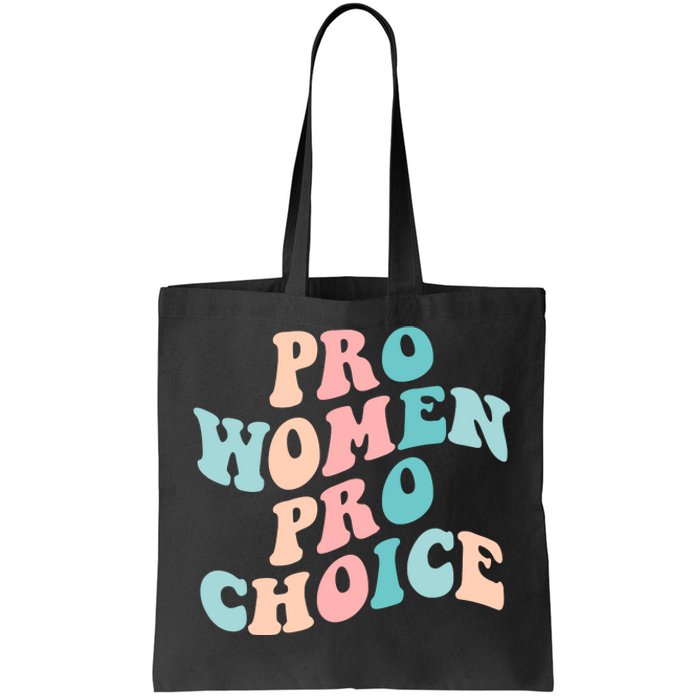 Pro Choice Equal Rights Feminist Retro Tote Bag