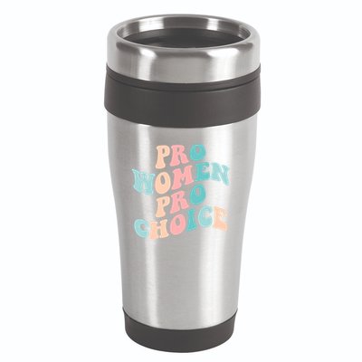 Pro Choice Equal Rights Feminist Retro 16oz Travel Tumbler