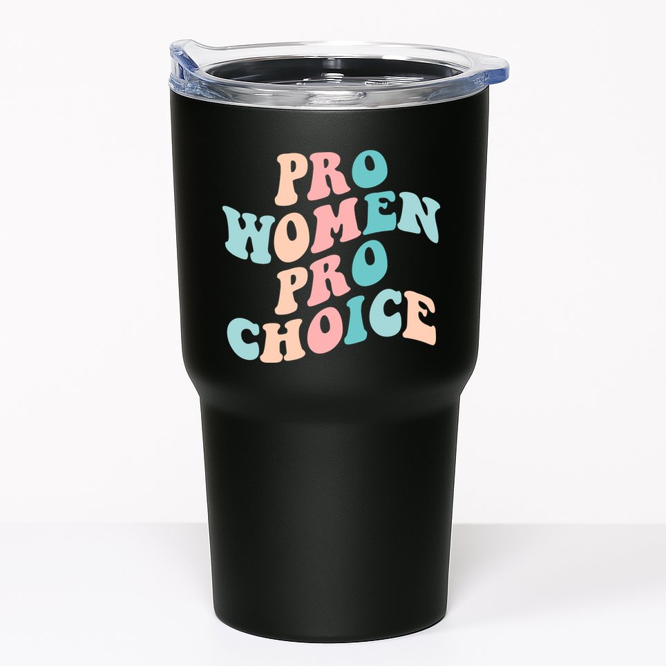 Pro Choice Equal Rights Feminist Retro Tumbler