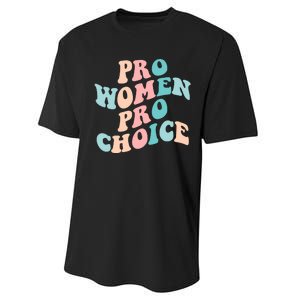 Pro Choice Equal Rights Feminist Retro Performance Sprint T-Shirt