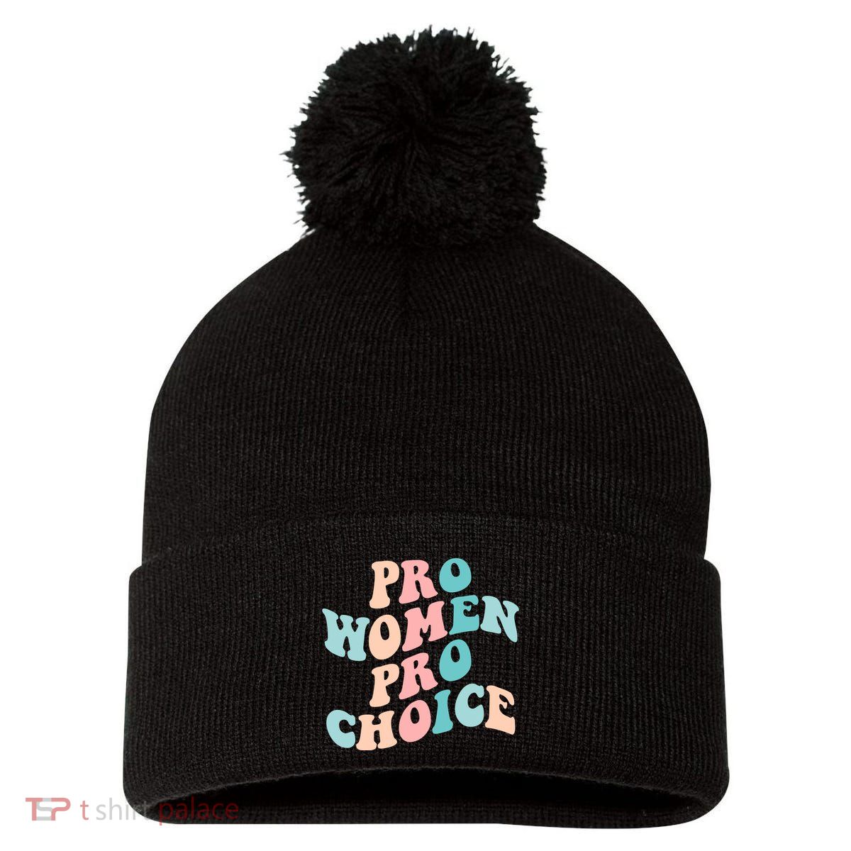Pro Choice Equal Rights Feminist Retro Pom Pom 12in Knit Beanie
