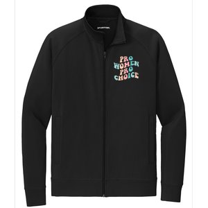 Pro Choice Equal Rights Feminist Retro Stretch Full-Zip Cadet Jacket