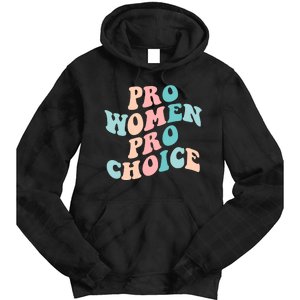 Pro Choice Equal Rights Feminist Retro Tie Dye Hoodie