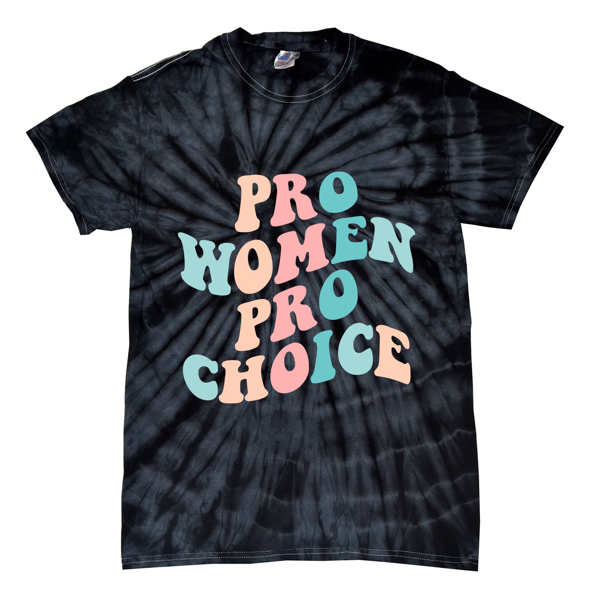 Pro Choice Equal Rights Feminist Retro Tie-Dye T-Shirt