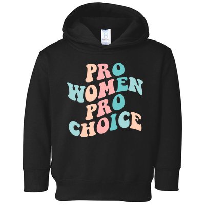 Pro Choice Equal Rights Feminist Retro Toddler Hoodie