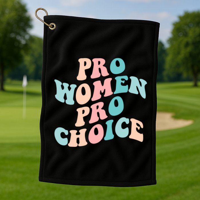 Pro Choice Equal Rights Feminist Retro Golf Towel