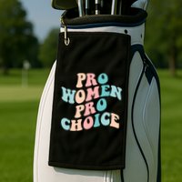 Pro Choice Equal Rights Feminist Retro Golf Towel