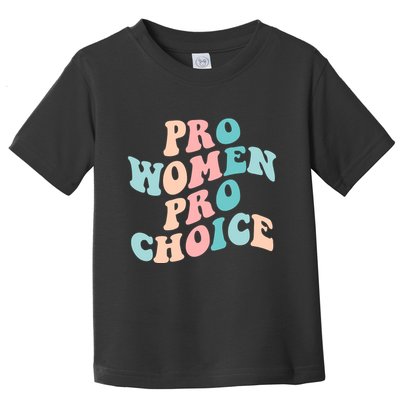 Pro Choice Equal Rights Feminist Retro Toddler T-Shirt