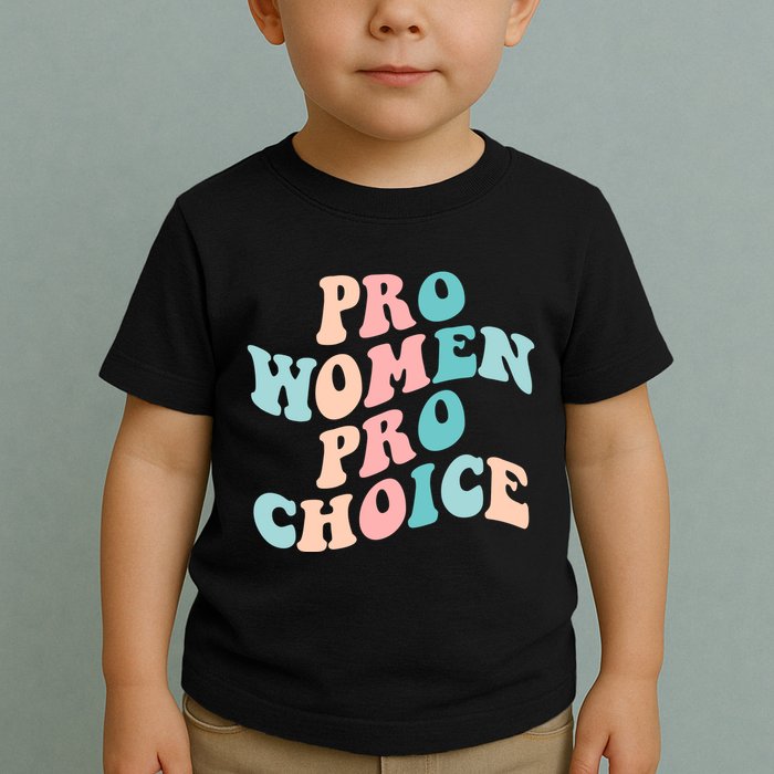 Pro Choice Equal Rights Feminist Retro Toddler T-Shirt