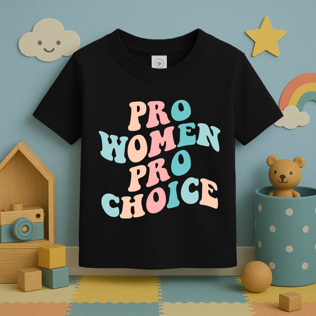 Pro Choice Equal Rights Feminist Retro Toddler T-Shirt