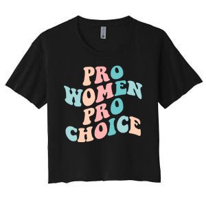 Pro Choice Equal Rights Feminist Retro Women's Crop Top Tee