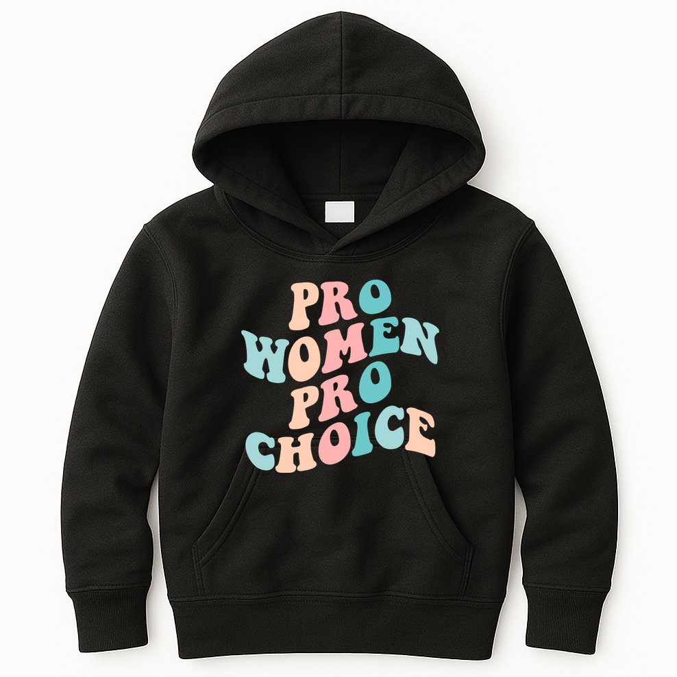 Pro Choice Equal Rights Feminist Retro Kids Hoodie