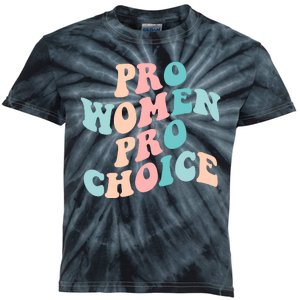 Pro Choice Equal Rights Feminist Retro Kids Tie-Dye T-Shirt