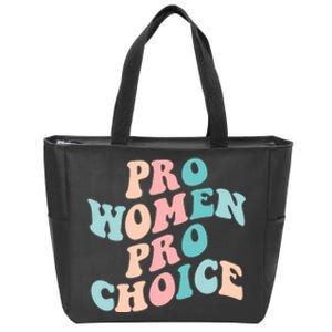 Pro Choice Equal Rights Feminist Retro Zip Tote Bag