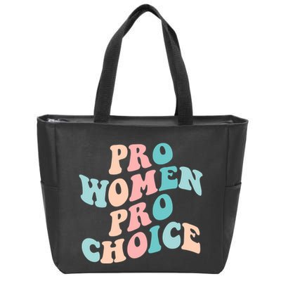 Pro Choice Equal Rights Feminist Retro Zip Tote Bag