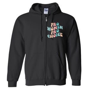 Pro Choice Equal Rights Feminist Retro Full Zip Hoodie